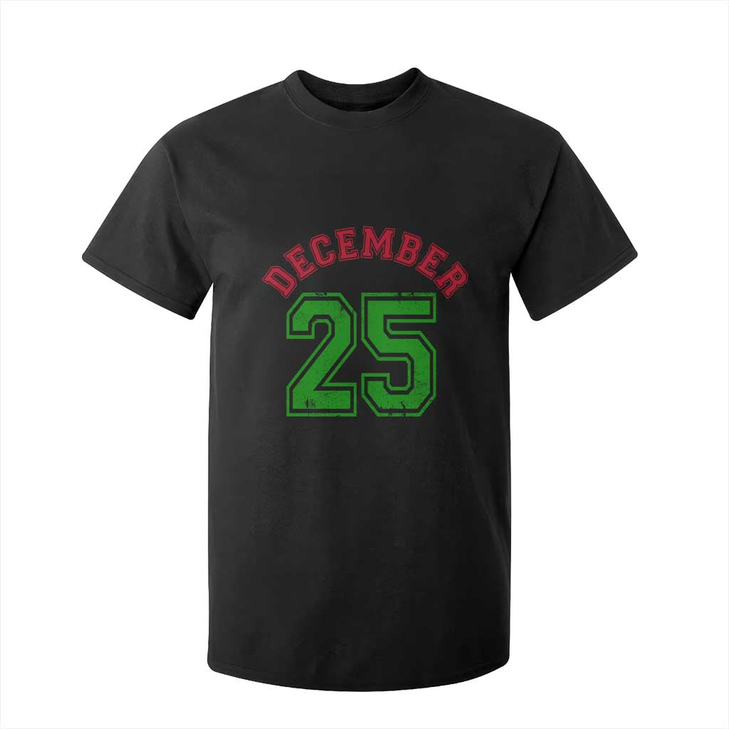 December 25 Christmas Sport Jersey Number Xmas T Shirt For Kid TS11 Black Print Your Wear