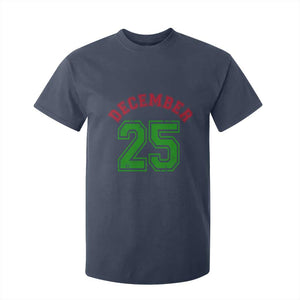 December 25 Christmas Sport Jersey Number Xmas T Shirt For Kid TS11 Navy Print Your Wear