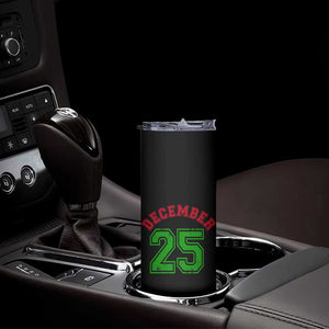 December 25 Christmas Sport Jersey Number Xmas Skinny Tumbler TS11 Print Your Wear