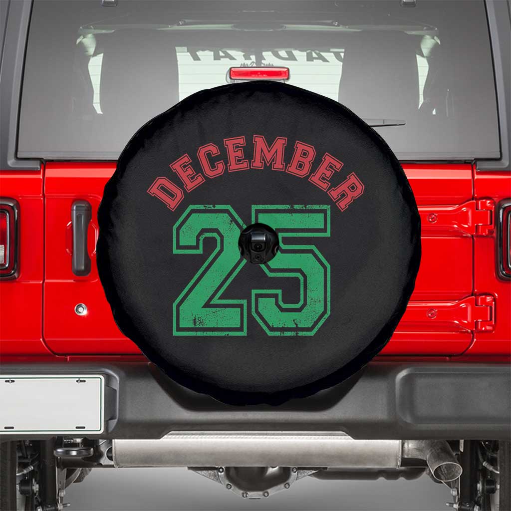 December 25 Christmas Sport Jersey Number Xmas Spare Tire Cover TS11 Black Print Your Wear
