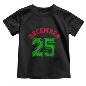 December 25 Christmas Sport Jersey Number Xmas Toddler T Shirt TS11 Black Print Your Wear