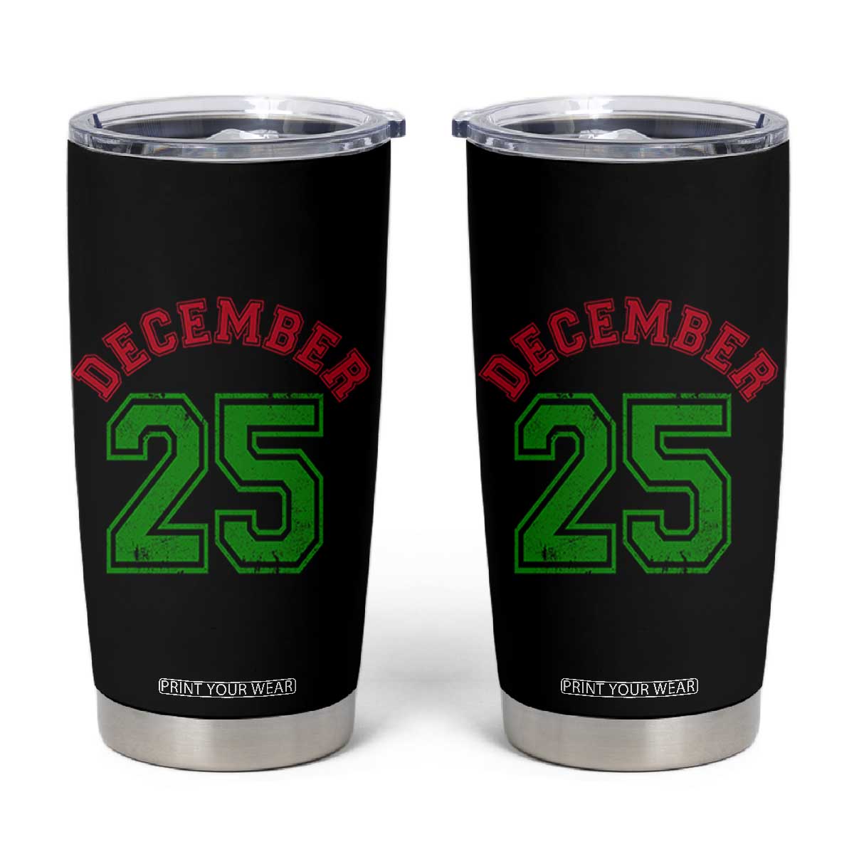 December 25 Christmas Sport Jersey Number Xmas Tumbler Cup TS11 Black Print Your Wear