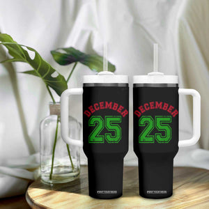 December 25 Christmas Sport Jersey Number Xmas Tumbler With Handle TS11 Print Your Wear