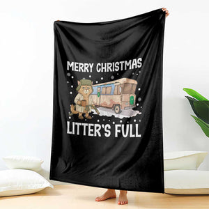 Funny Merry Christmas Litter's Full Cat Parody Throw Blanket Xmas Movie TS11 Print Your Wear