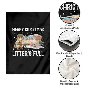 Funny Merry Christmas Litter's Full Cat Parody Garden Flag Xmas Movie TS11 Print Your Wear