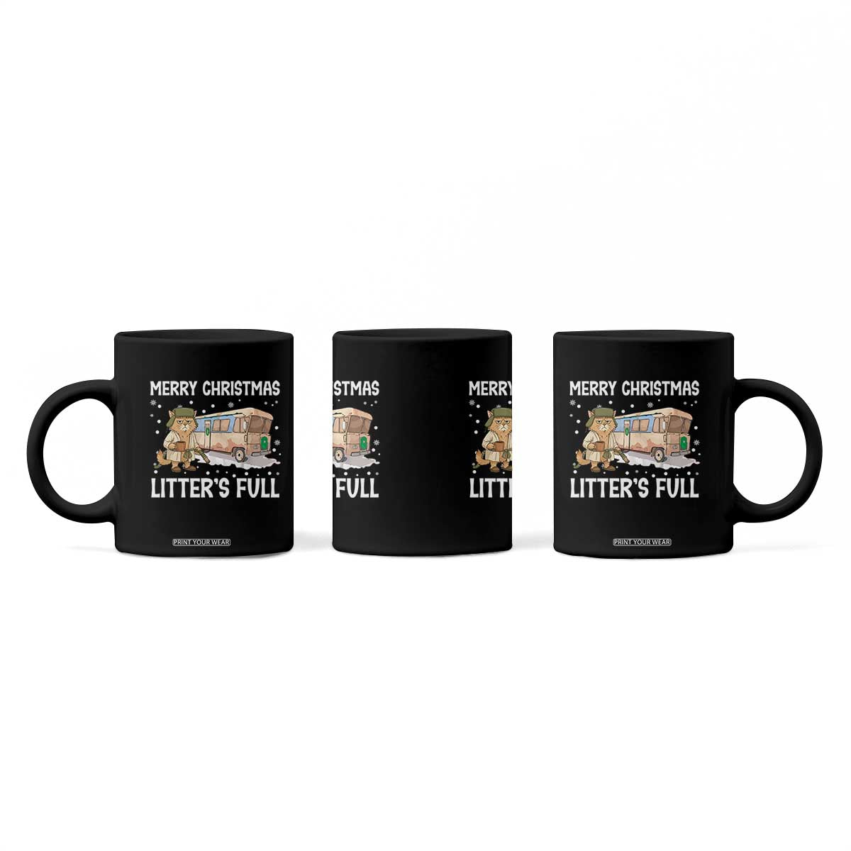 Funny Merry Christmas Litter's Full Cat Parody Coffee Mug Xmas Movie TS11 Print Your Wear
