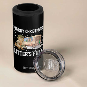 Funny Merry Christmas Litter's Full Cat Parody 4 in 1 Can Cooler Tumbler Xmas Movie TS11 Print Your Wear