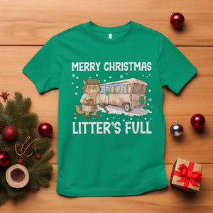 Funny Merry Christmas Litter's Full Cat Parody T Shirt Xmas Movie TS11 Irish Green Print Your Wear