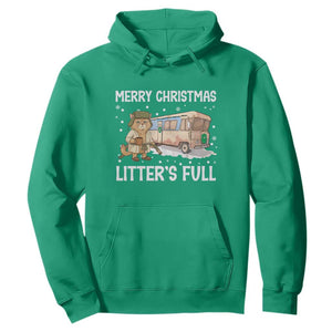 Funny Merry Christmas Litter's Full Cat Parody Hoodie Xmas Movie TS11 Irish Green Print Your Wear