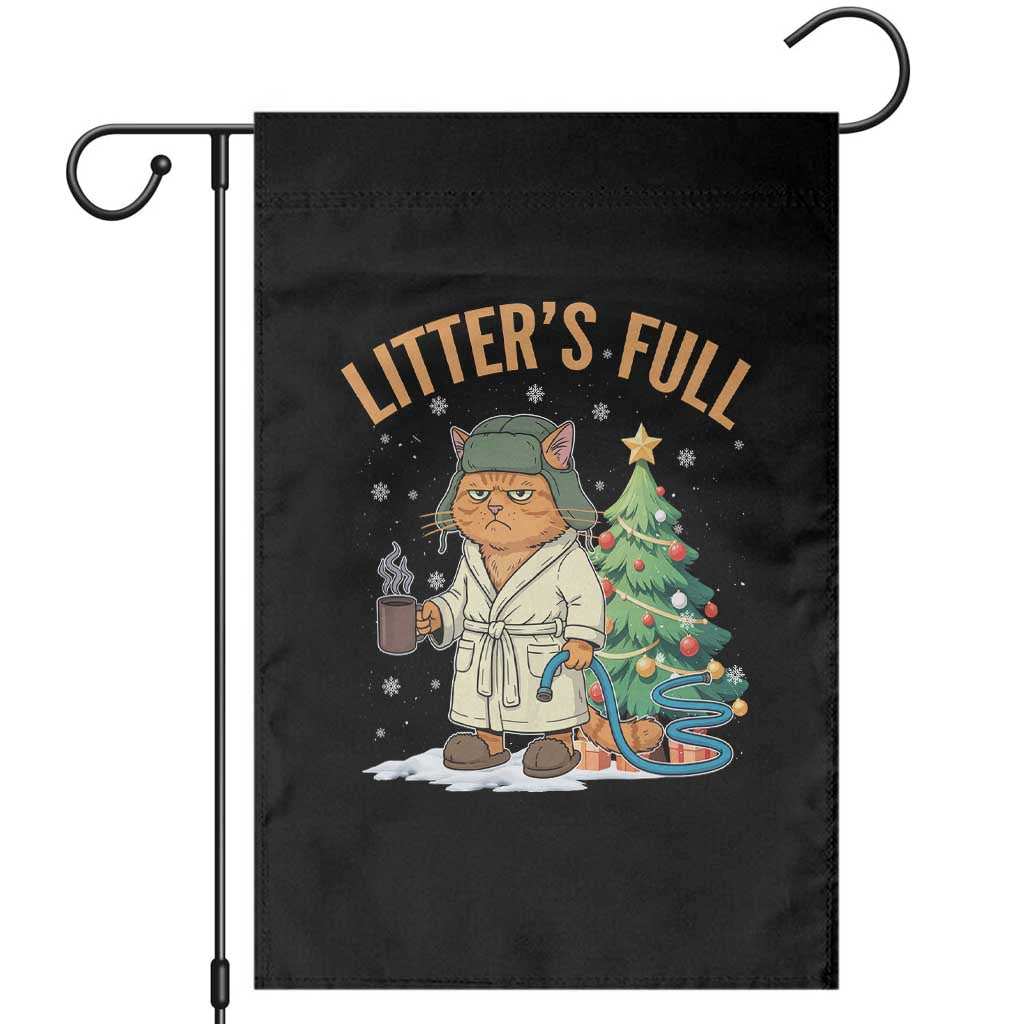 Funny Christmas Vacation Movie Litter's Full Cat Garden Flag Xmas Tree TS11 Black Print Your Wear