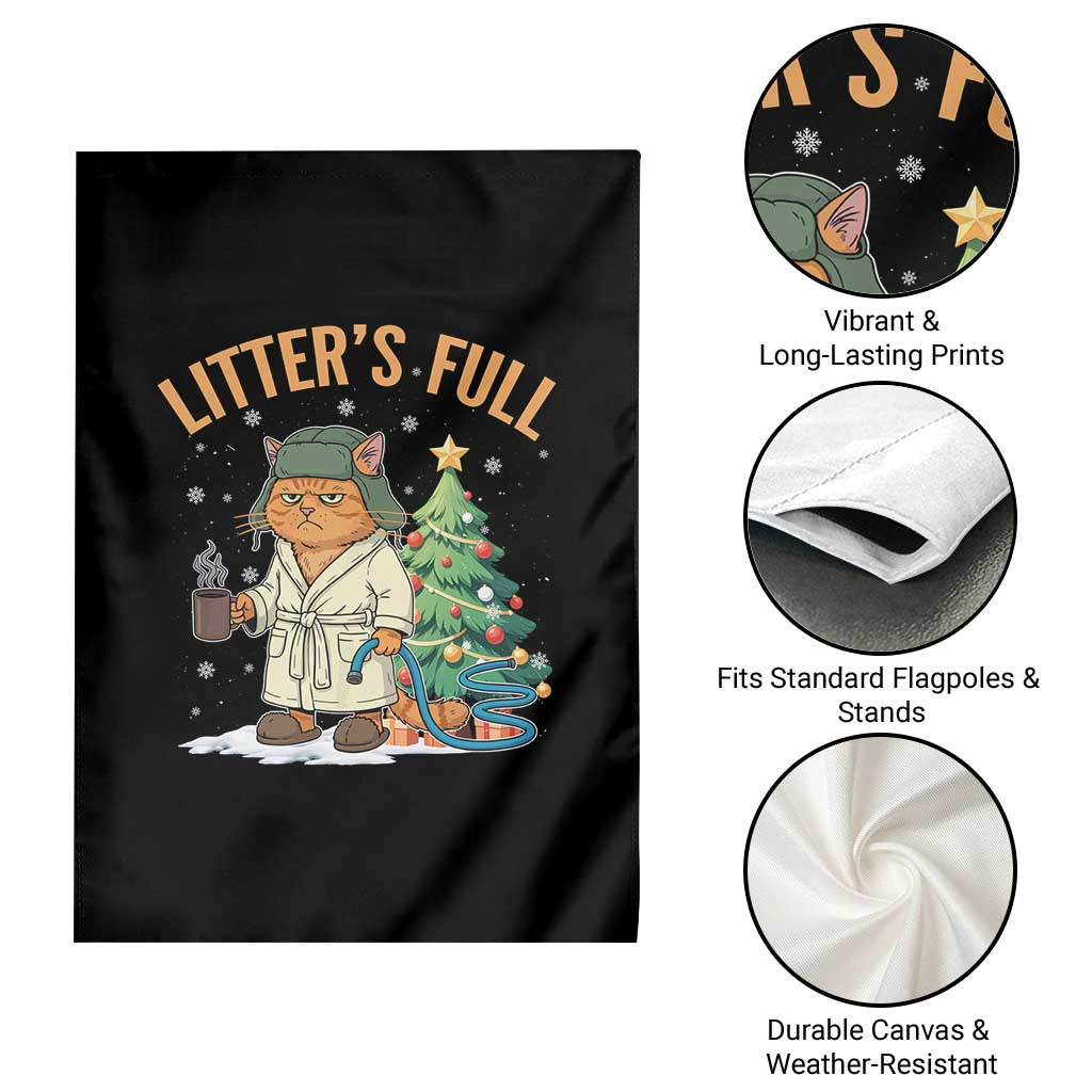 Funny Christmas Vacation Movie Litter's Full Cat Garden Flag Xmas Tree TS11 Print Your Wear
