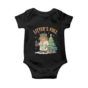 Funny Christmas Vacation Movie Litter's Full Cat Baby Onesie Xmas Tree TS11 Black Print Your Wear