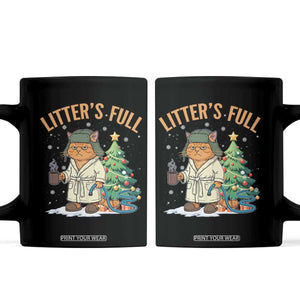 Funny Christmas Vacation Movie Litter's Full Cat Coffee Mug Xmas Tree TS11 Black Print Your Wear