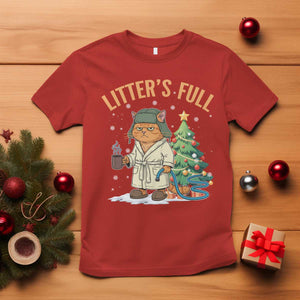 Funny Christmas Vacation Movie Litter's Full Cat T Shirt Xmas Tree TS11 Red Print Your Wear