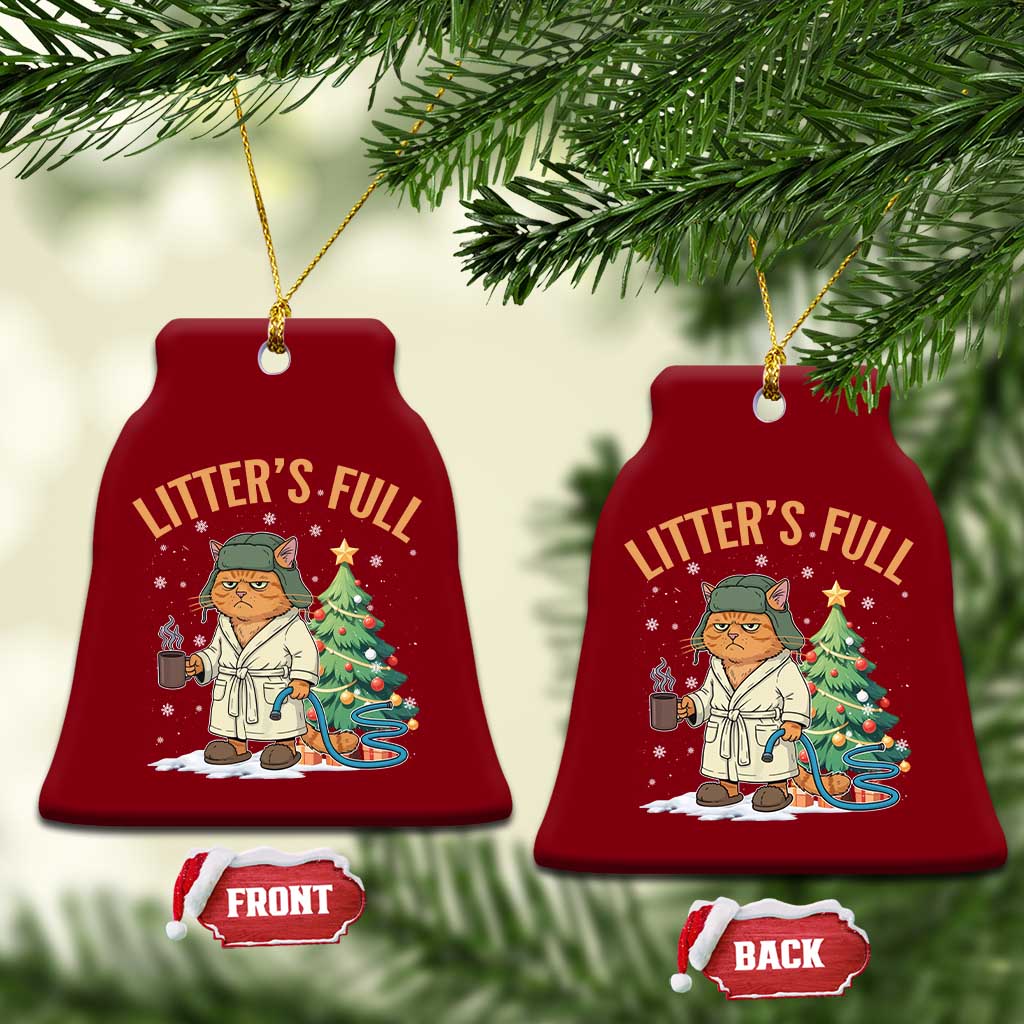 Funny Christmas Vacation Movie Litter's Full Cat Ceramic Ornament Xmas Tree TS11 Print Your Wear