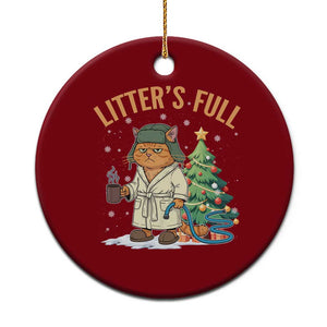 Funny Christmas Vacation Movie Litter's Full Cat Ceramic Ornament Xmas Tree TS11 1pc Red Print Your Wear