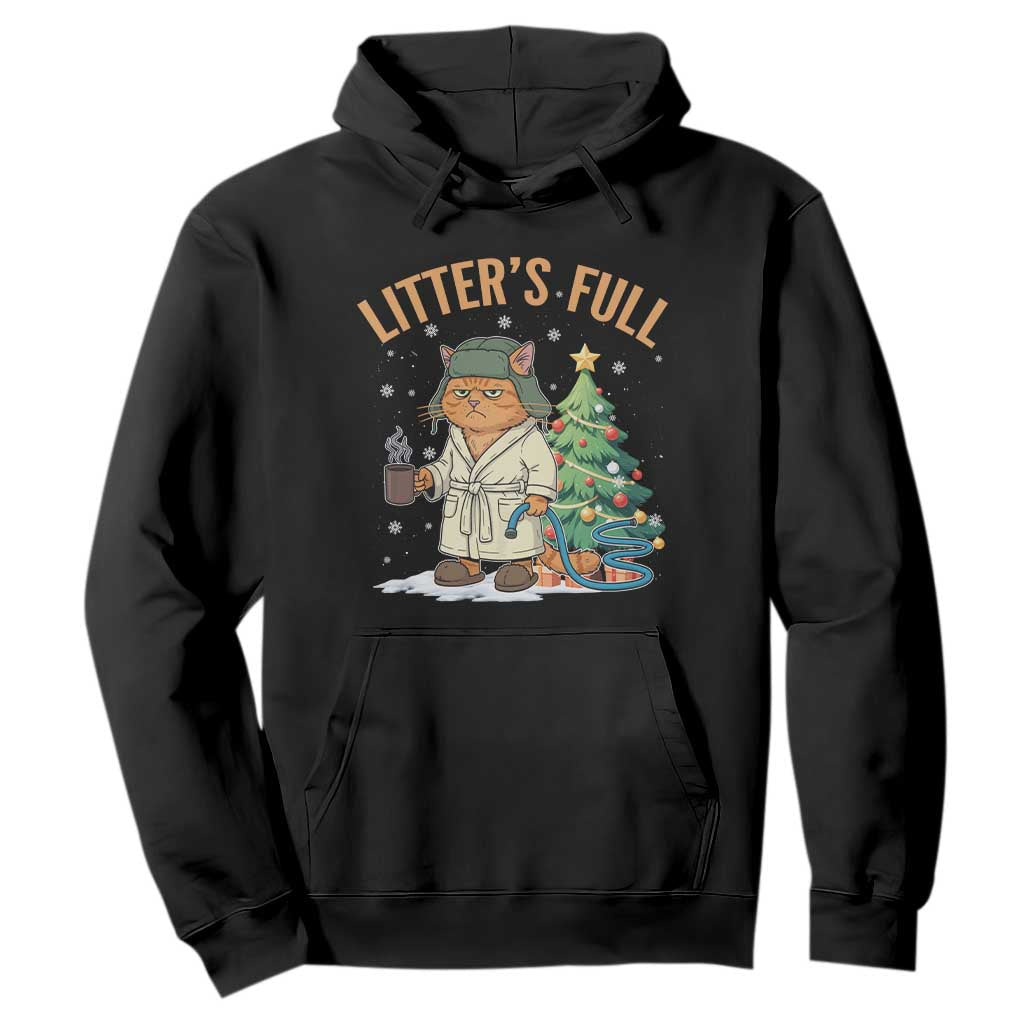 Funny Christmas Vacation Movie Litter's Full Cat Hoodie Xmas Tree - Print Your Wear