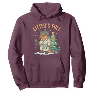 Funny Christmas Vacation Movie Litter's Full Cat Hoodie Xmas Tree TS11 Maroon Print Your Wear