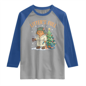 Funny Christmas Vacation Movie Litter's Full Cat Raglan Shirt Xmas Tree TS11 Sport Gray Royal Print Your Wear