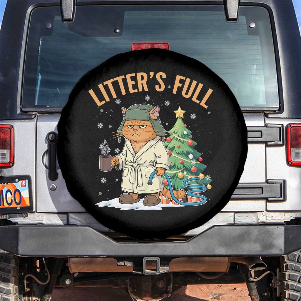 Funny Christmas Vacation Movie Litter's Full Cat Spare Tire Cover Xmas Tree TS11 No hole Black Print Your Wear