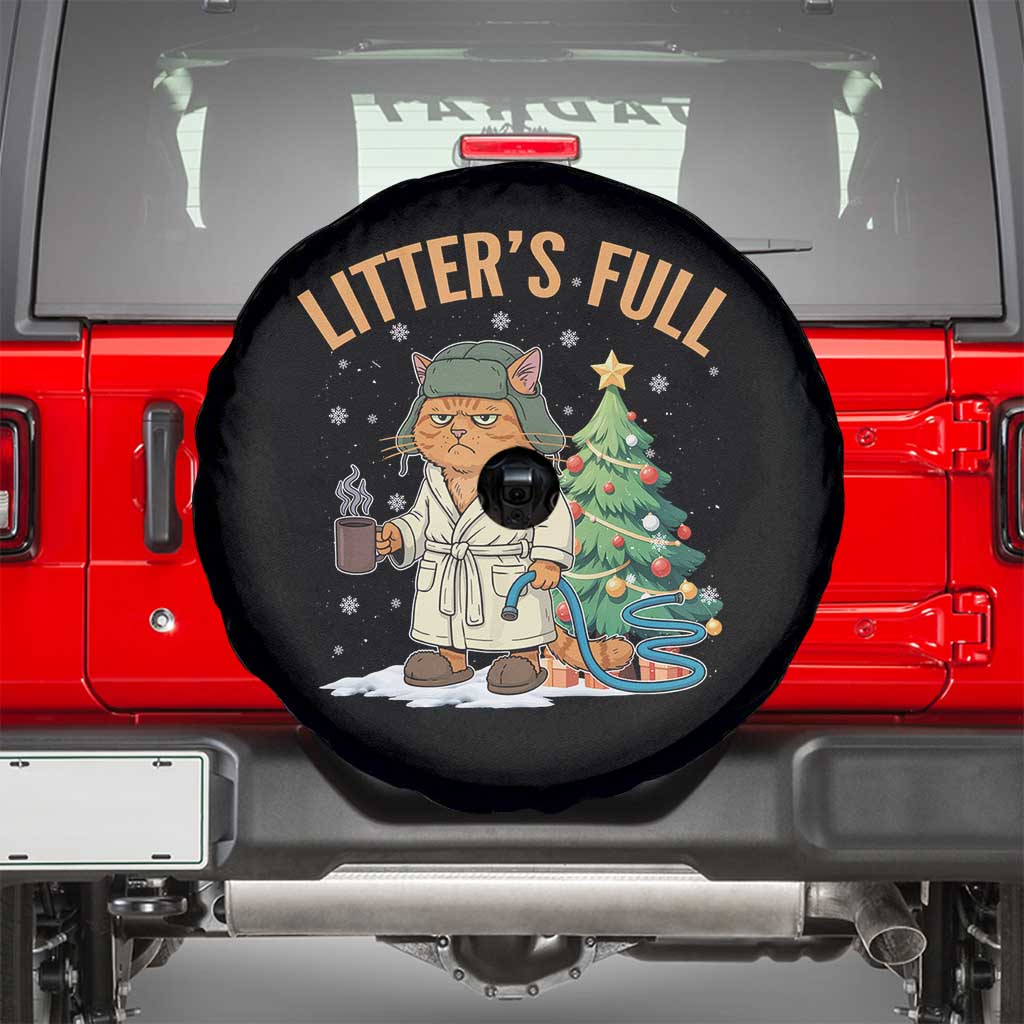 Funny Christmas Vacation Movie Litter's Full Cat Spare Tire Cover Xmas Tree TS11 Black Print Your Wear