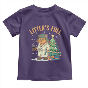 Funny Christmas Vacation Movie Litter's Full Cat Toddler T Shirt Xmas Tree TS11 Purple Print Your Wear