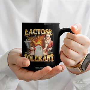 Funny Christmas Santa Lactose Tolerant Coffee Mug Xmas Tummy Ironic Sarcastic Meme TS11 Print Your Wear