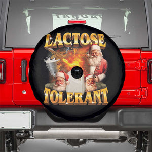 Funny Christmas Santa Lactose Tolerant Spare Tire Cover Xmas Tummy Ironic Sarcastic Meme TS11 Black Print Your Wear