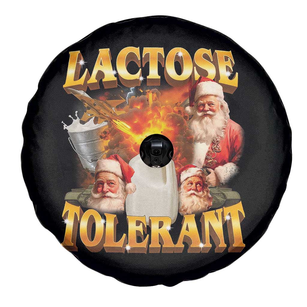 Funny Christmas Santa Lactose Tolerant Spare Tire Cover Xmas Tummy Ironic Sarcastic Meme TS11 Print Your Wear