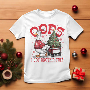 Funny Oops I Got Another Tree Funny Christmas Goose T Shirt TS11 White Print Your Wear