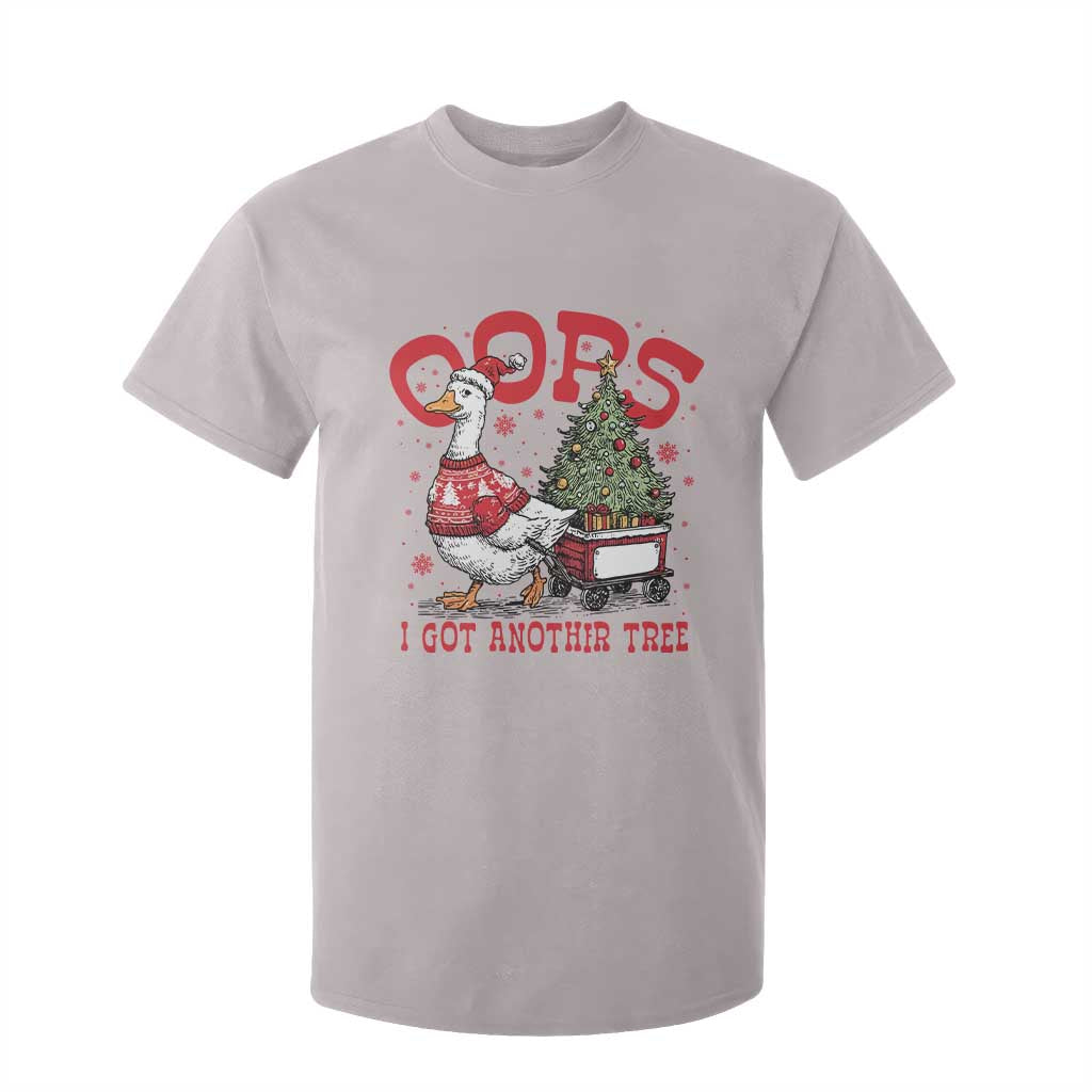 Funny Oops I Got Another Tree Funny Christmas Goose T Shirt For Kid TS11 Ice Gray Print Your Wear