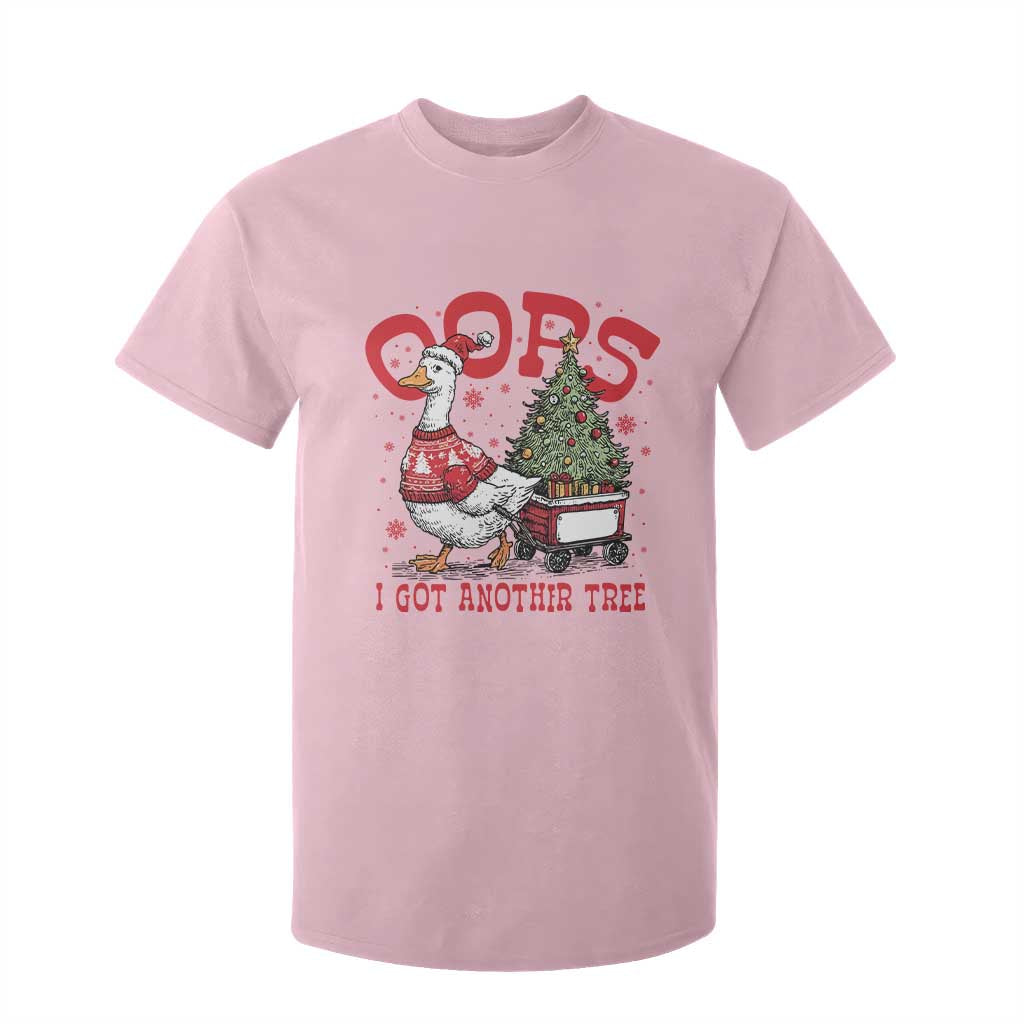 Funny Oops I Got Another Tree Funny Christmas Goose T Shirt For Kid TS11 Light Pink Print Your Wear
