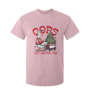 Funny Oops I Got Another Tree Funny Christmas Goose T Shirt For Kid TS11 Light Pink Print Your Wear
