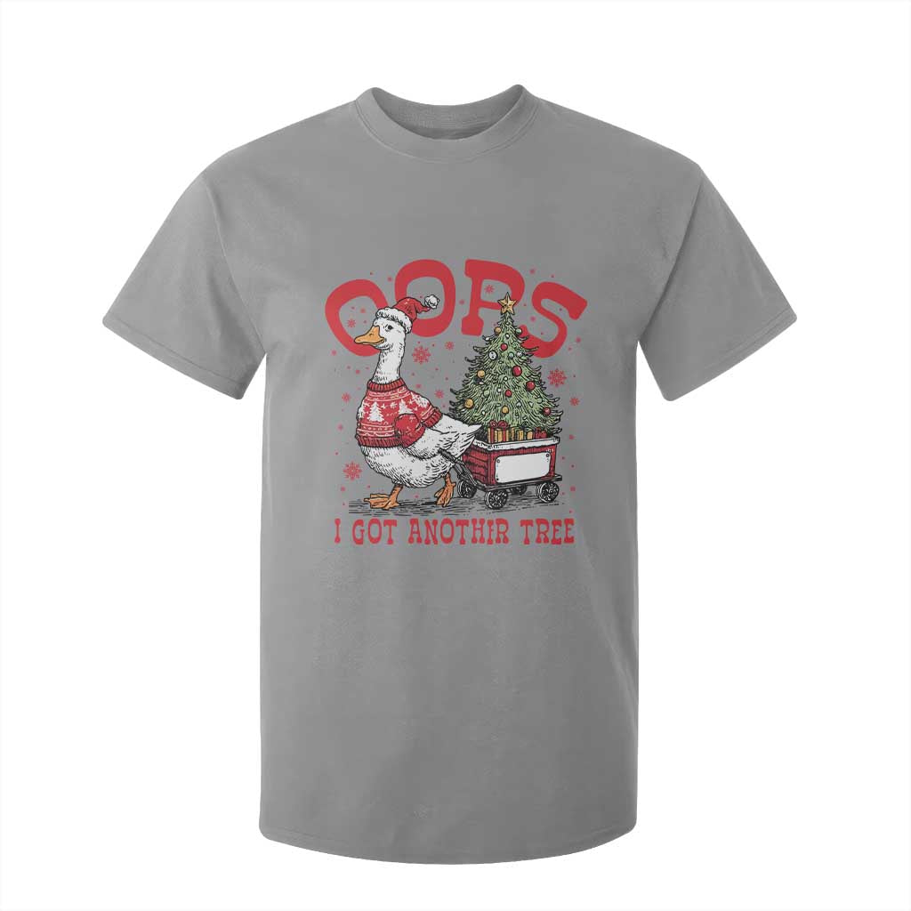 Funny Oops I Got Another Tree Funny Christmas Goose T Shirt For Kid TS11 Sport Gray Print Your Wear