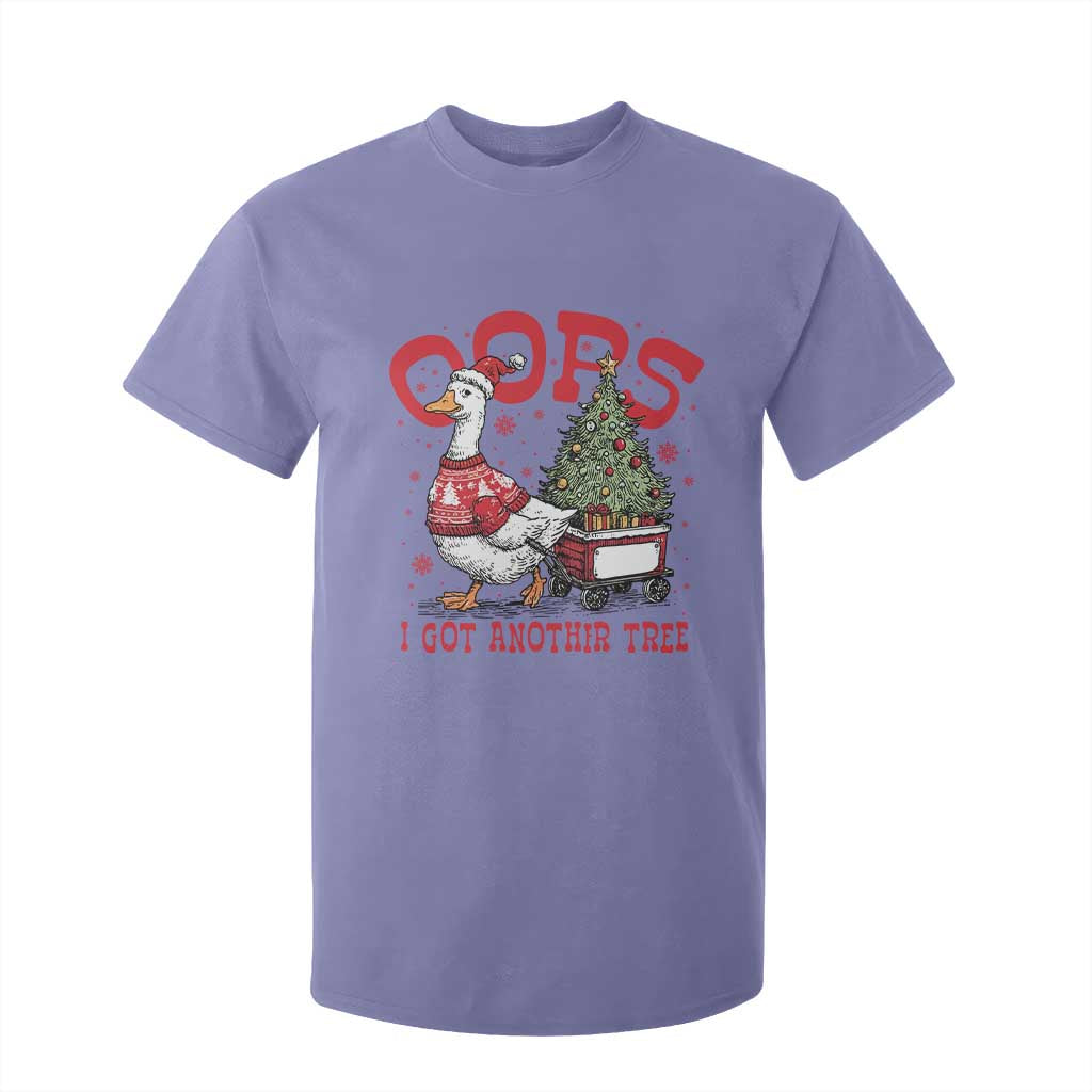 Funny Oops I Got Another Tree Funny Christmas Goose T Shirt For Kid TS11 Violet Print Your Wear