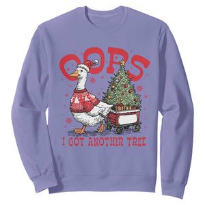 Funny Oops I Got Another Tree Funny Christmas Goose Sweatshirt TS11 Violet Print Your Wear