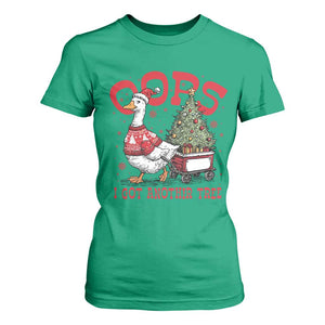 Funny Oops I Got Another Tree Funny Christmas Goose T Shirt For Women TS11 Irish Green Print Your Wear