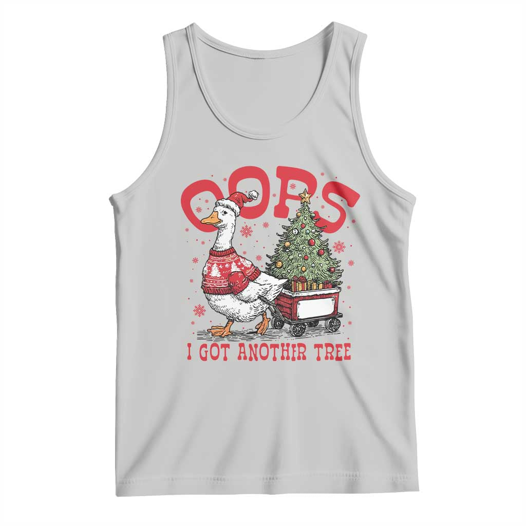 Funny Oops I Got Another Tree Funny Christmas Goose Tank Top TS11 Ash Print Your Wear