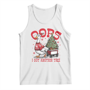 Funny Oops I Got Another Tree Funny Christmas Goose Tank Top TS11 White Print Your Wear