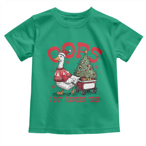 Funny Oops I Got Another Tree Funny Christmas Goose Toddler T Shirt TS11 Irish Green Print Your Wear