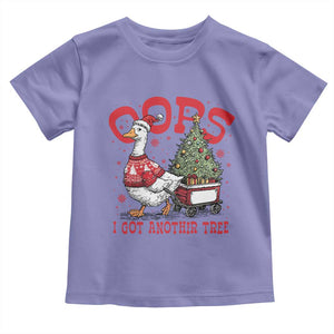 Funny Oops I Got Another Tree Funny Christmas Goose Toddler T Shirt TS11 Violet Print Your Wear