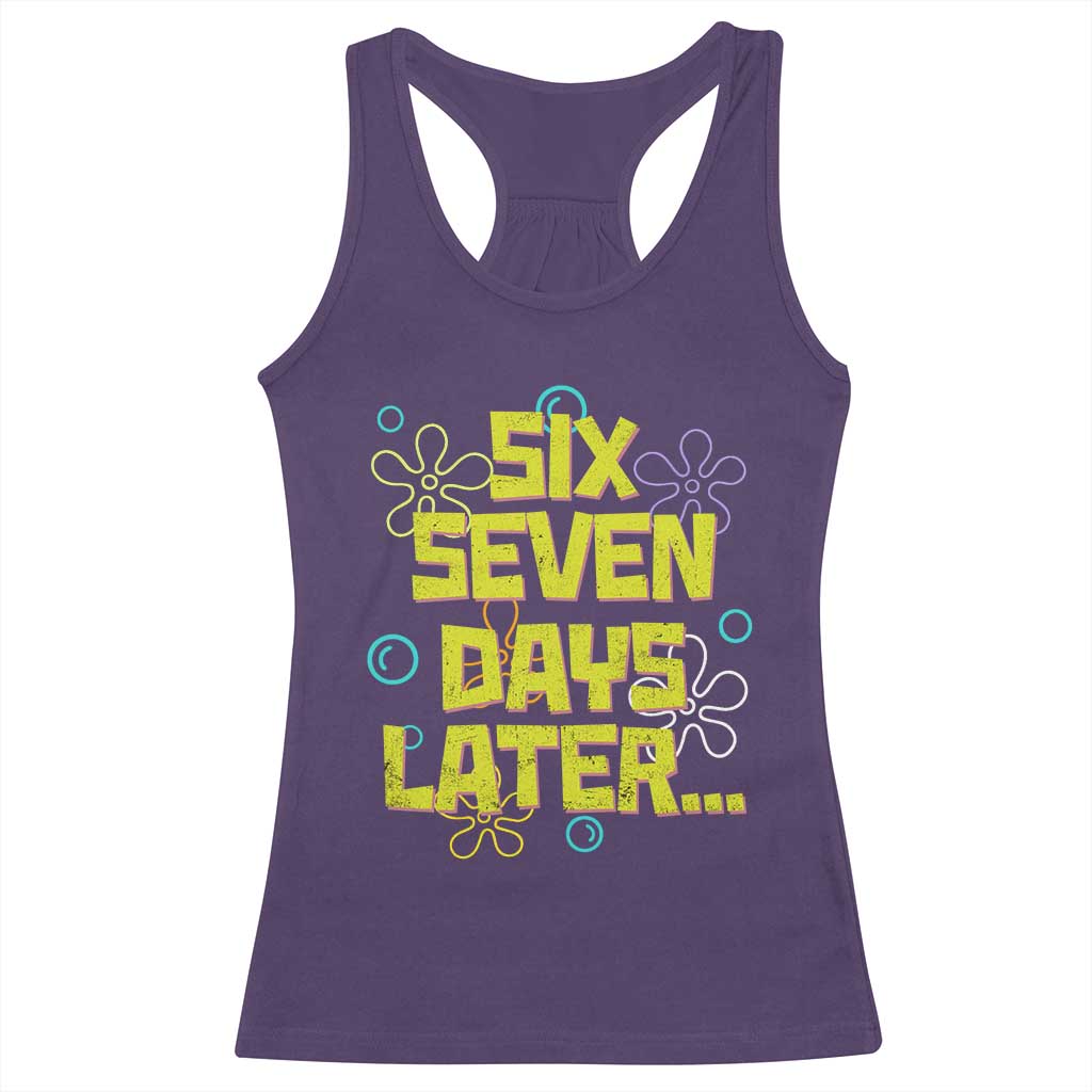 Funny 67 Days Later Racerback Tank Top 67 Days Of School Meme Teacher TS11 Purple Print Your Wear