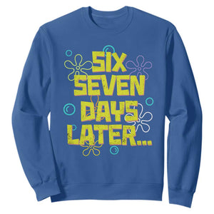 Funny 67 Days Later Sweatshirt 67 Days Of School Meme Teacher TS11 Royal Blue Print Your Wear