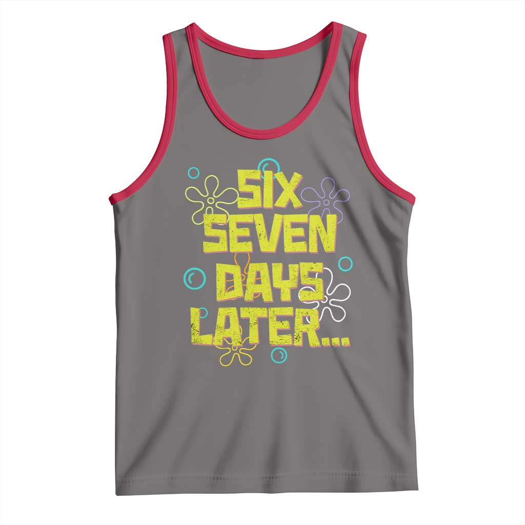 Funny 67 Days Later Tank Top 67 Days Of School Meme Teacher TS11 Deep Heather Red Print Your Wear