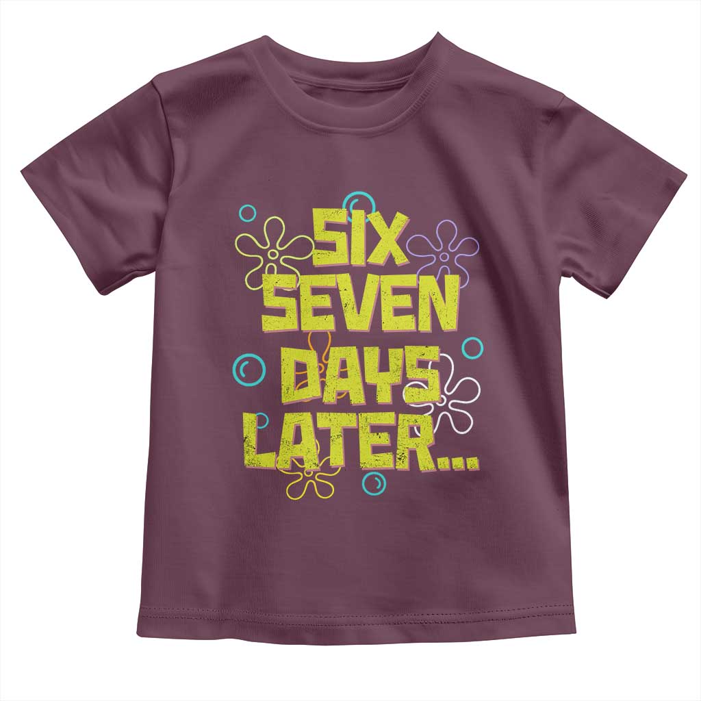 Funny 67 Days Later Toddler T Shirt 67 Days Of School Meme Teacher TS11 Maroon Print Your Wear