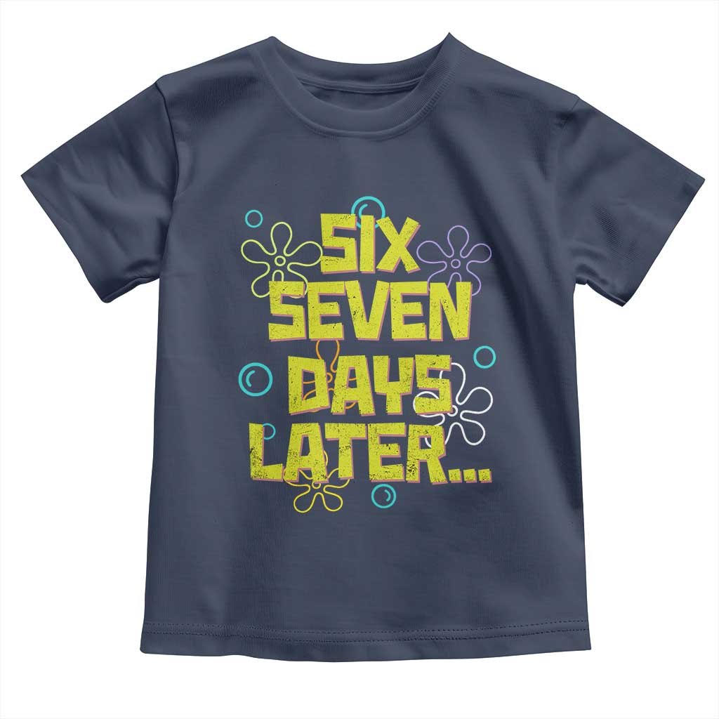 Funny 67 Days Later Toddler T Shirt 67 Days Of School Meme Teacher TS11 Navy Print Your Wear