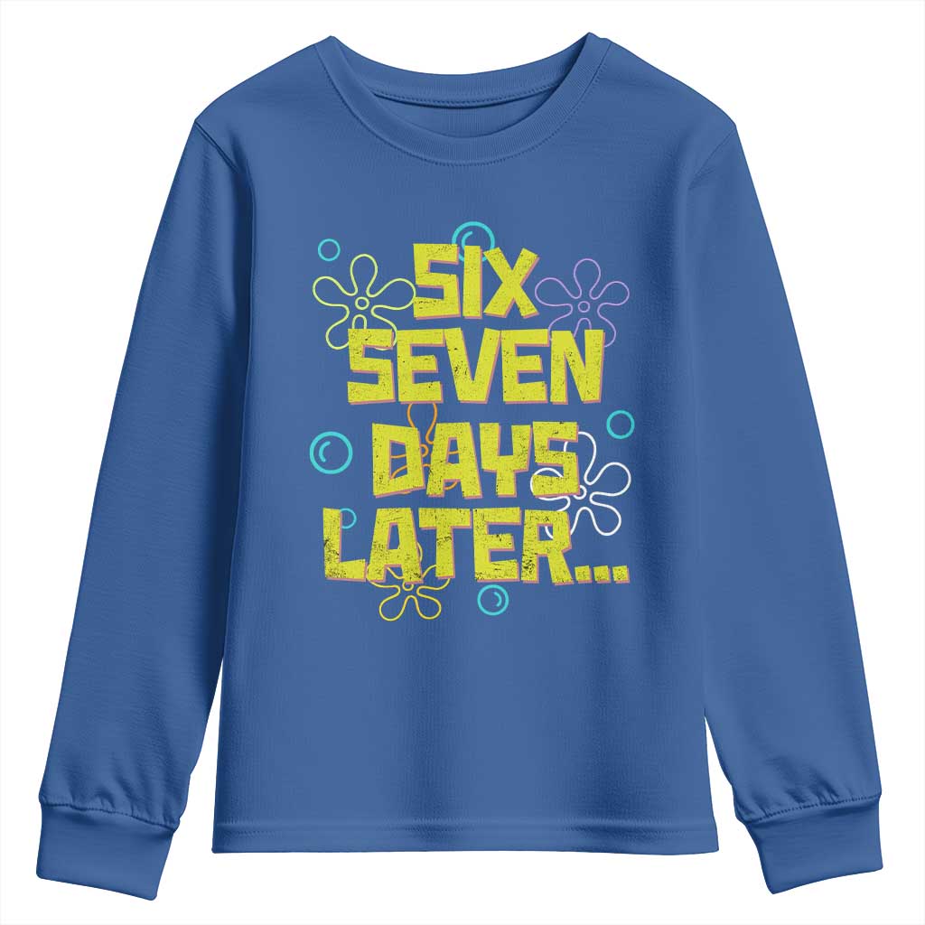 Funny 67 Days Later Youth Sweatshirt 67 Days Of School Meme Teacher TS11 Royal Blue Print Your Wear