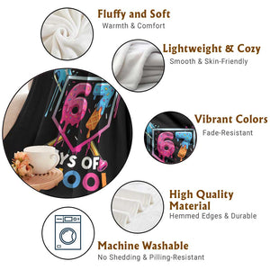 Funny 67 Days Of School Baseball Drip Throw Blanket Six Seven Meme Gen Alpha TS11 Print Your Wear