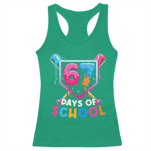Funny 67 Days Of School Baseball Drip Racerback Tank Top Six Seven Meme Gen Alpha TS11 Irish Green Print Your Wear