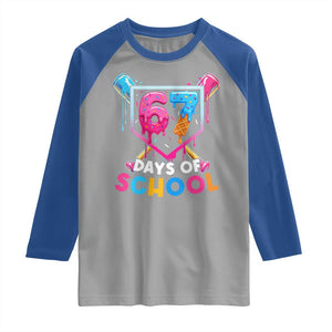 Funny 67 Days Of School Baseball Drip Raglan Shirt Six Seven Meme Gen Alpha TS11 Sport Gray Royal Print Your Wear